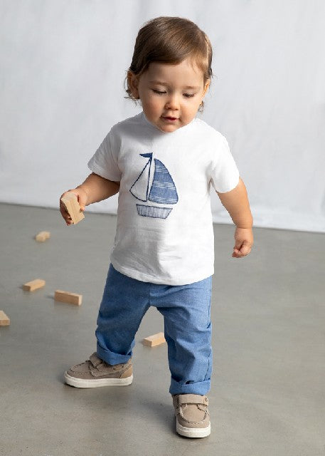 Camiseta m/c vestir           Blanco
