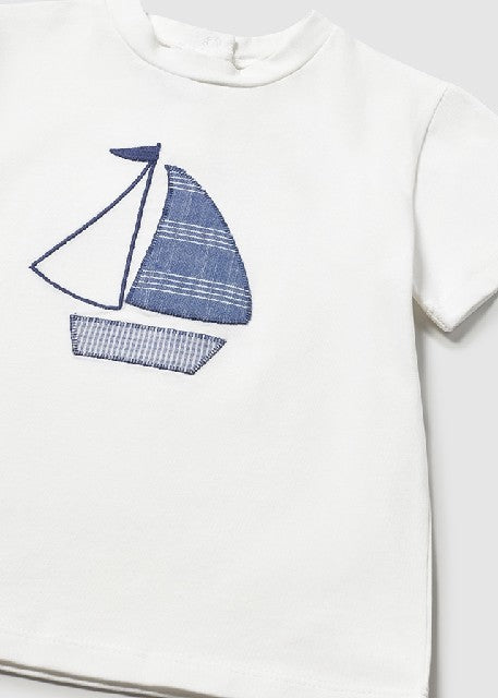 Camiseta m/c vestir           Blanco