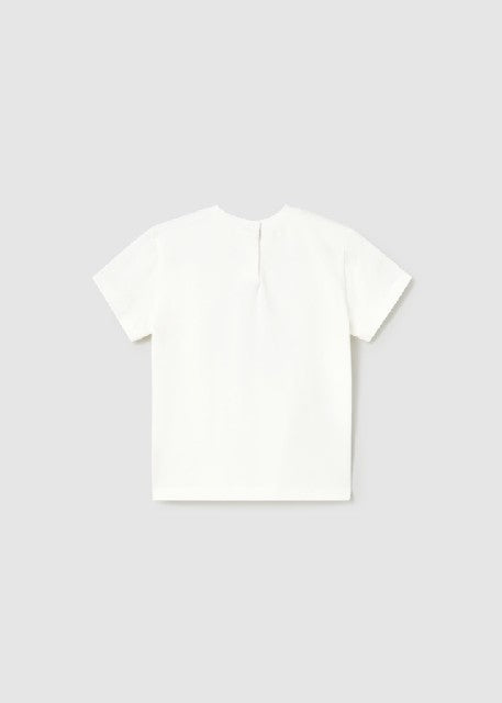 Camiseta m/c vestir           Nata