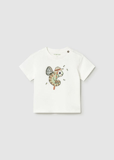 Camiseta m/c apliques play    Nata