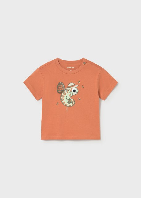 Camiseta m/c apliques play    Arcilla