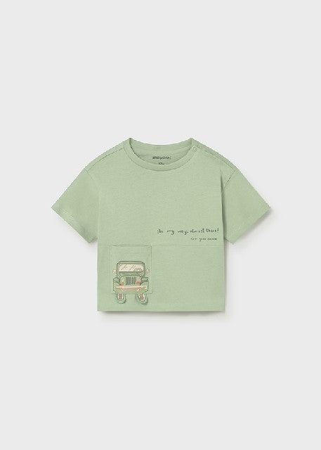 Camiseta m/c bolsillo         Matcha