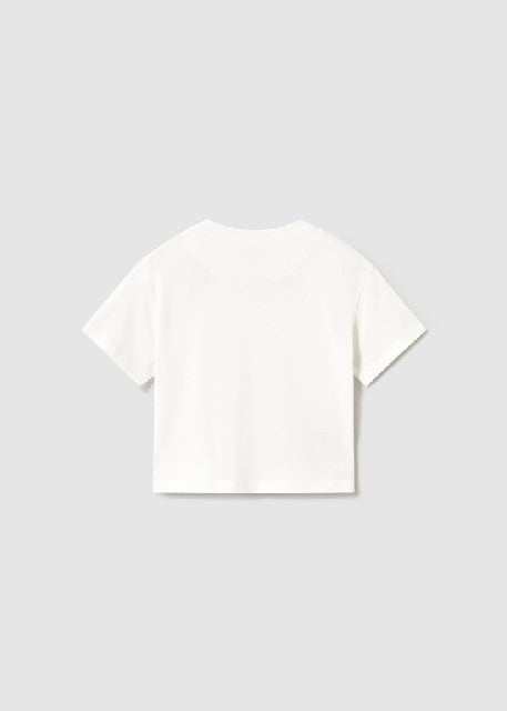 Camiseta m/c bolsillo         Nata