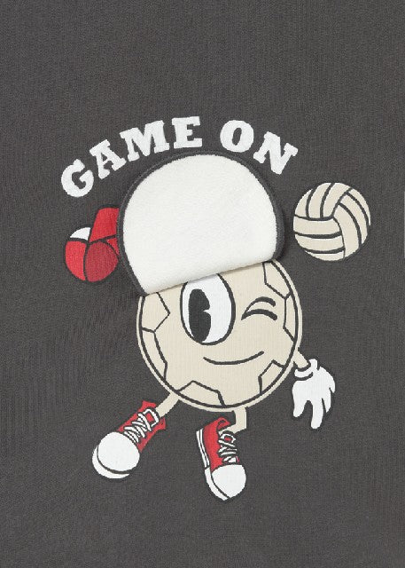 Camiseta m/c play -game on-   Carbon