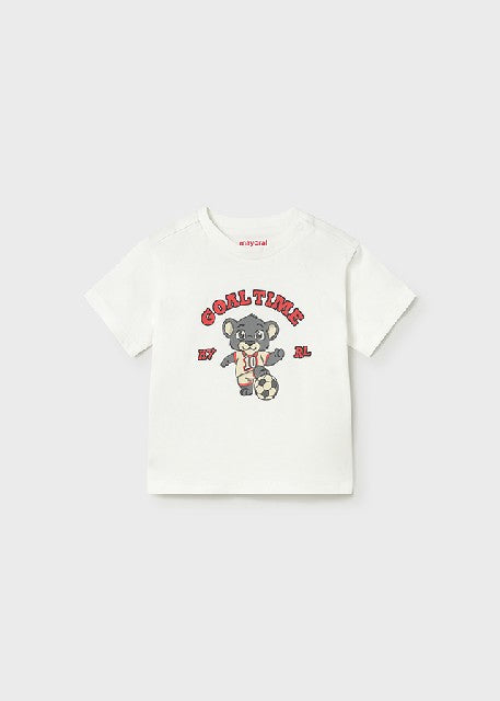 Camiseta m/c mix              Nata