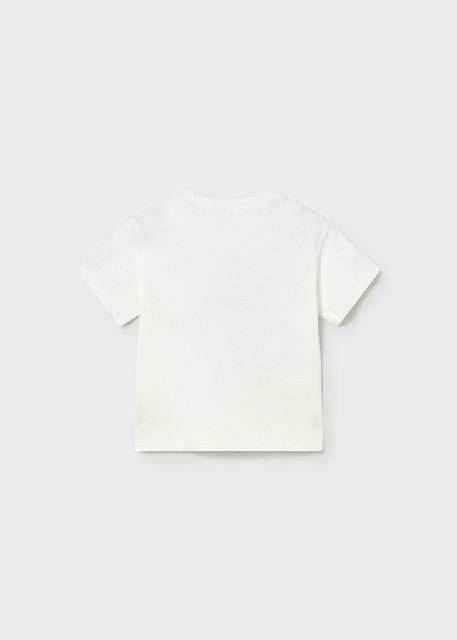 Camiseta m/c mix              Nata