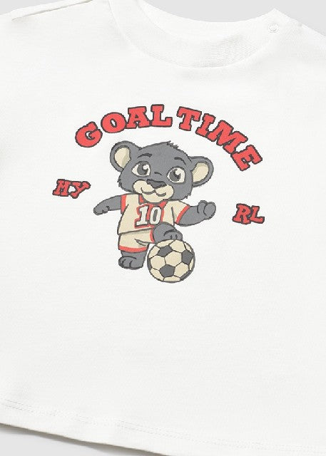 Camiseta m/c mix              Nata