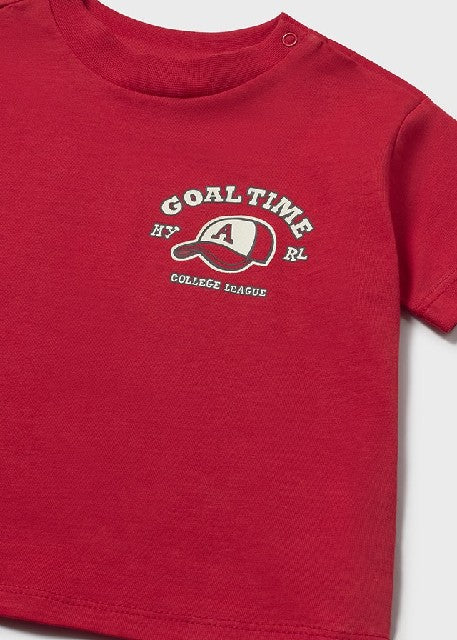Camiseta m/c mix              Tomate