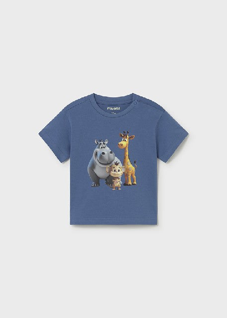 Camiseta m/c animal           Cobalto