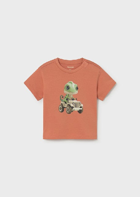 Camiseta m/c animal           Arcilla