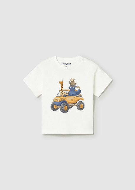Camiseta m/c vehiculo         Nata