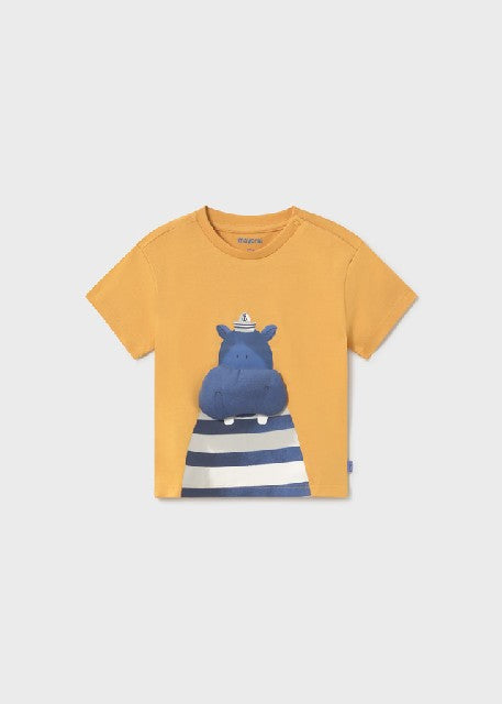 Camiseta m/c aplique          Peach