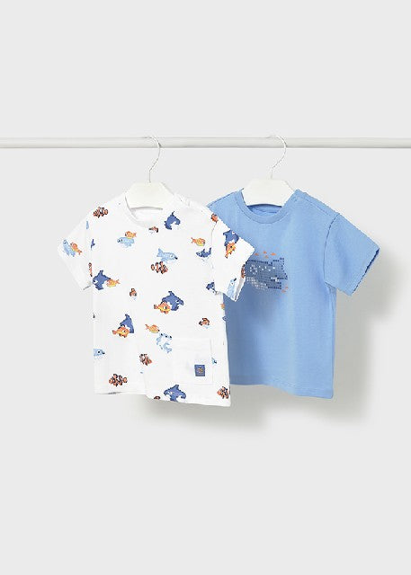 Set dos camisetas m/c         Celeste