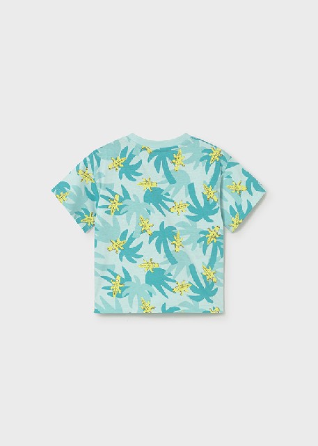 Camiseta m/c estampada        Aguamarina