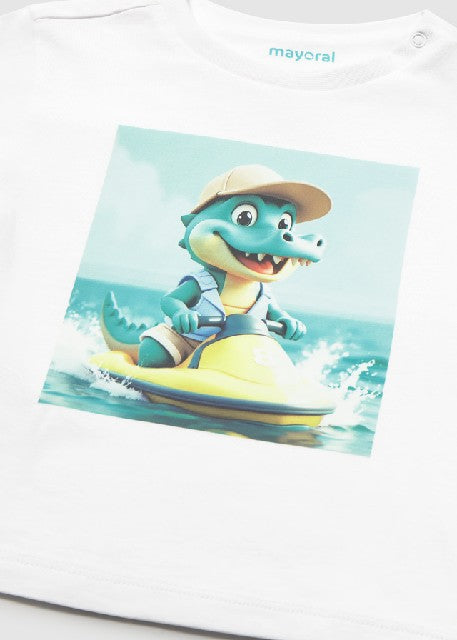 Camiseta m/c moto acuatica    Blanco