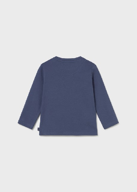 Camiseta m/l aplique          Oceano