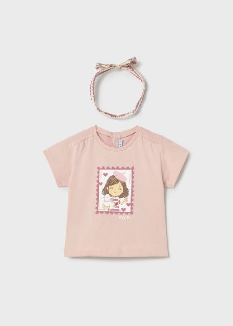 Camiseta m/c con diadema      Peonia