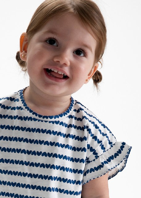 Camiseta m/c estampada        Porcelana