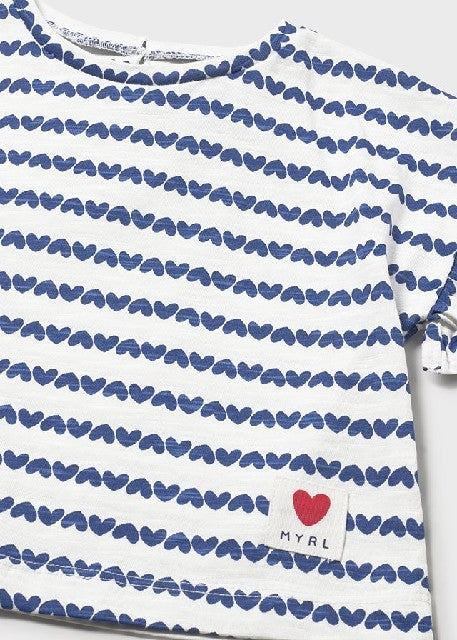 Camiseta m/c estampada        Porcelana
