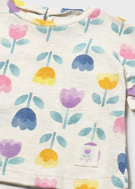 Camiseta m/c estampada        Lilac