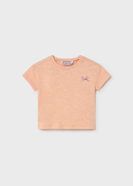 Camiseta m/c grafica espalda  Mandarina