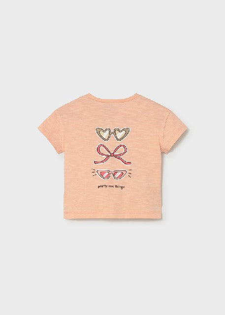 Camiseta m/c grafica espalda  Mandarina