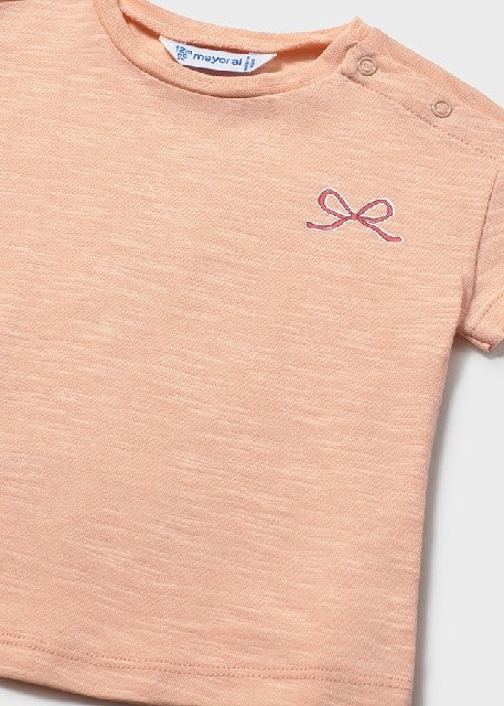 Camiseta m/c grafica espalda  Mandarina