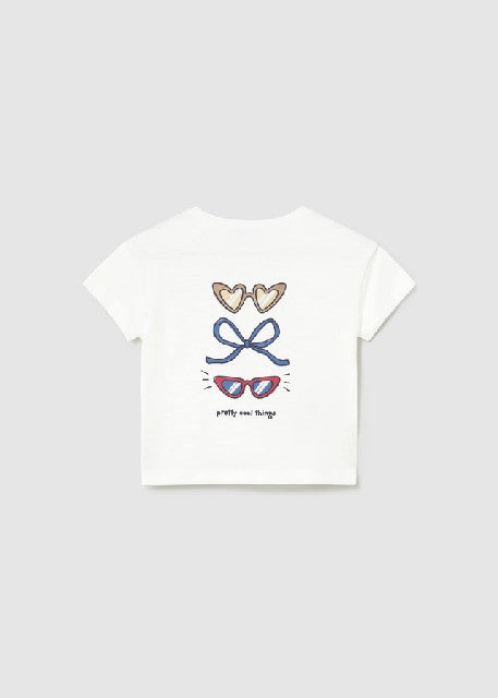 Camiseta m/c grafica espalda  Crudo