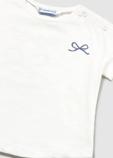 Camiseta m/c grafica espalda  Crudo