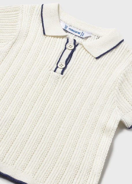 Polo m/c tricot               Crudo