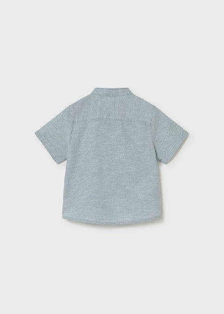 Camisa m/c lino cuello mao    Jade