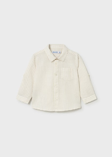 Camisa m/l lino c/camisero    Cañamo