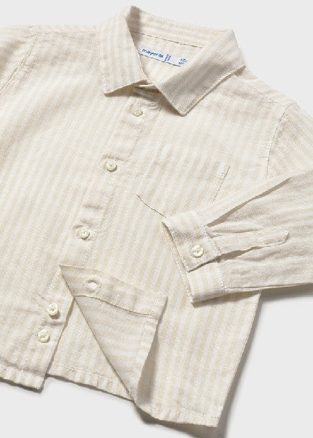 Camisa m/l lino c/camisero    Cañamo