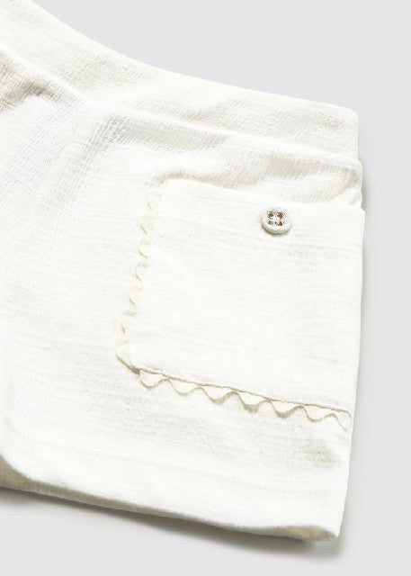 Pantalon corto estructura     Crudo
