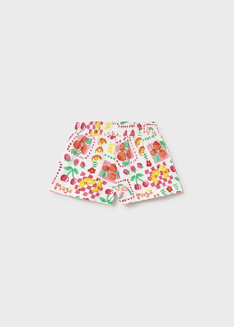 Pantalon corto punto estampad Hibisco