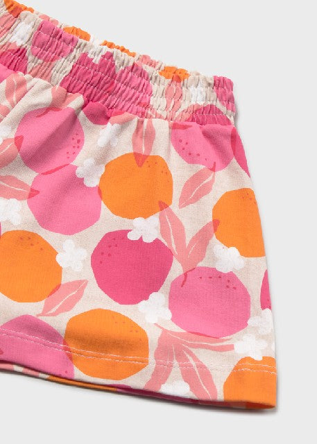 Pantalon corto punto estampad Clavel