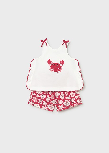 Conj. short estampado         Rojo