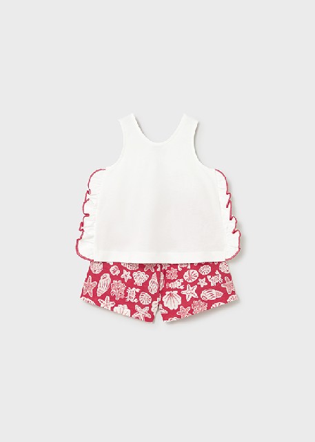 Conj. short estampado         Rojo