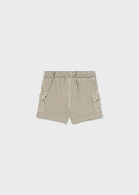 Bermuda felpa deslavada       Piedra