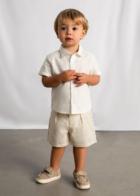 Conj. bermuda lino suiting    Avena