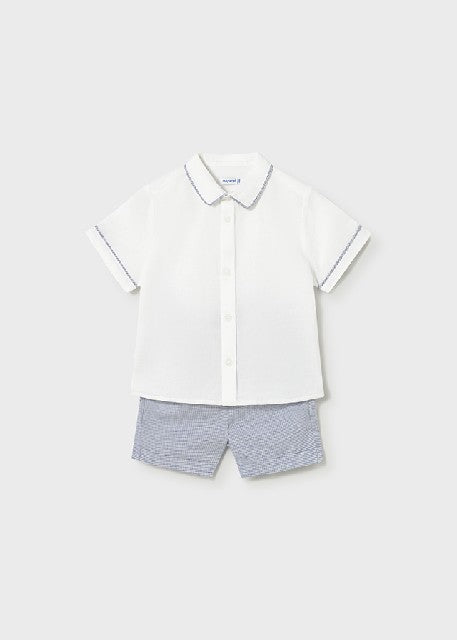 Conj. bermuda lino suiting    Capri