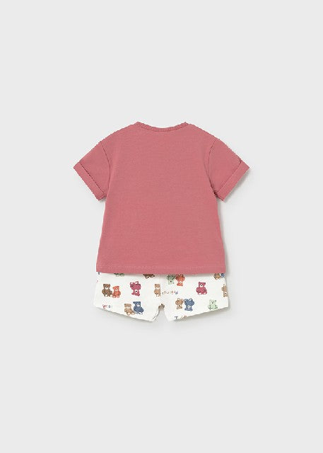Conj. pantalon corto punto    Terracota