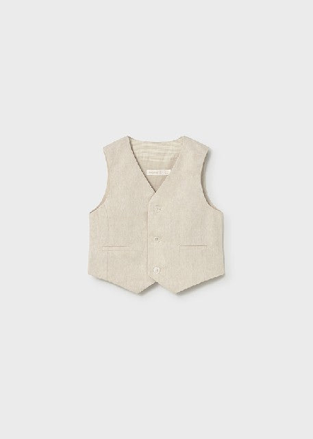Chaleco lino suiting          Avena