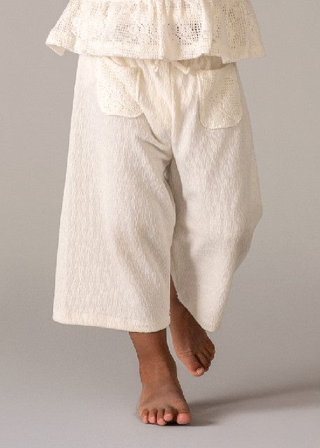 Conj. pantalon largo combinad Crudo