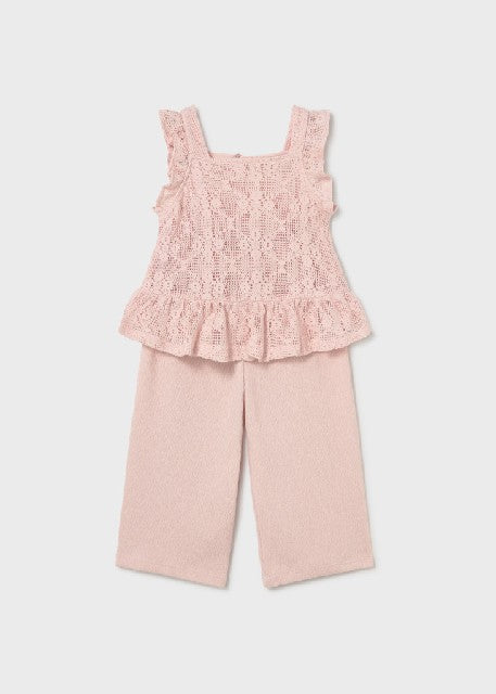 Conj. pantalon largo combinad Peonia