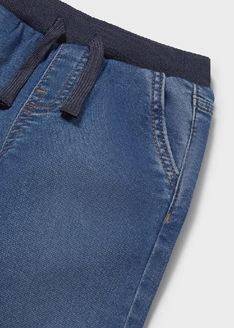 Pantalon soft denim jogger    Medio