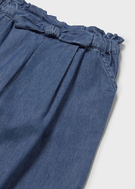 Pantalon largo fluido         Oscuro