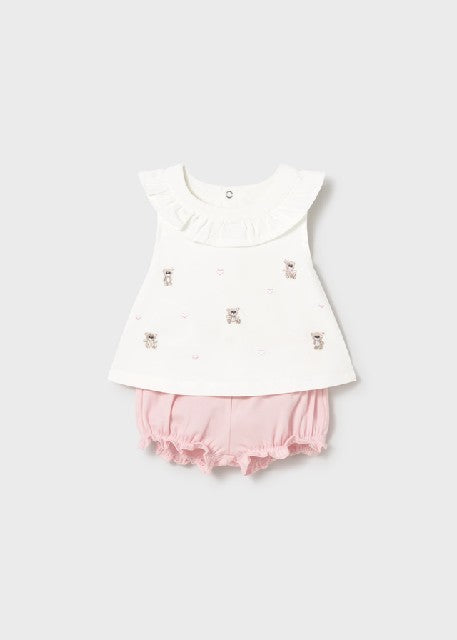 Conj. pant. corto 4 piezas    Rosa