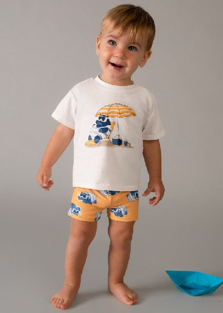 Conj. baño camiseta           Peach