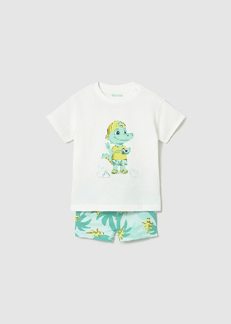 Conj. baño camiseta           Aguamarina